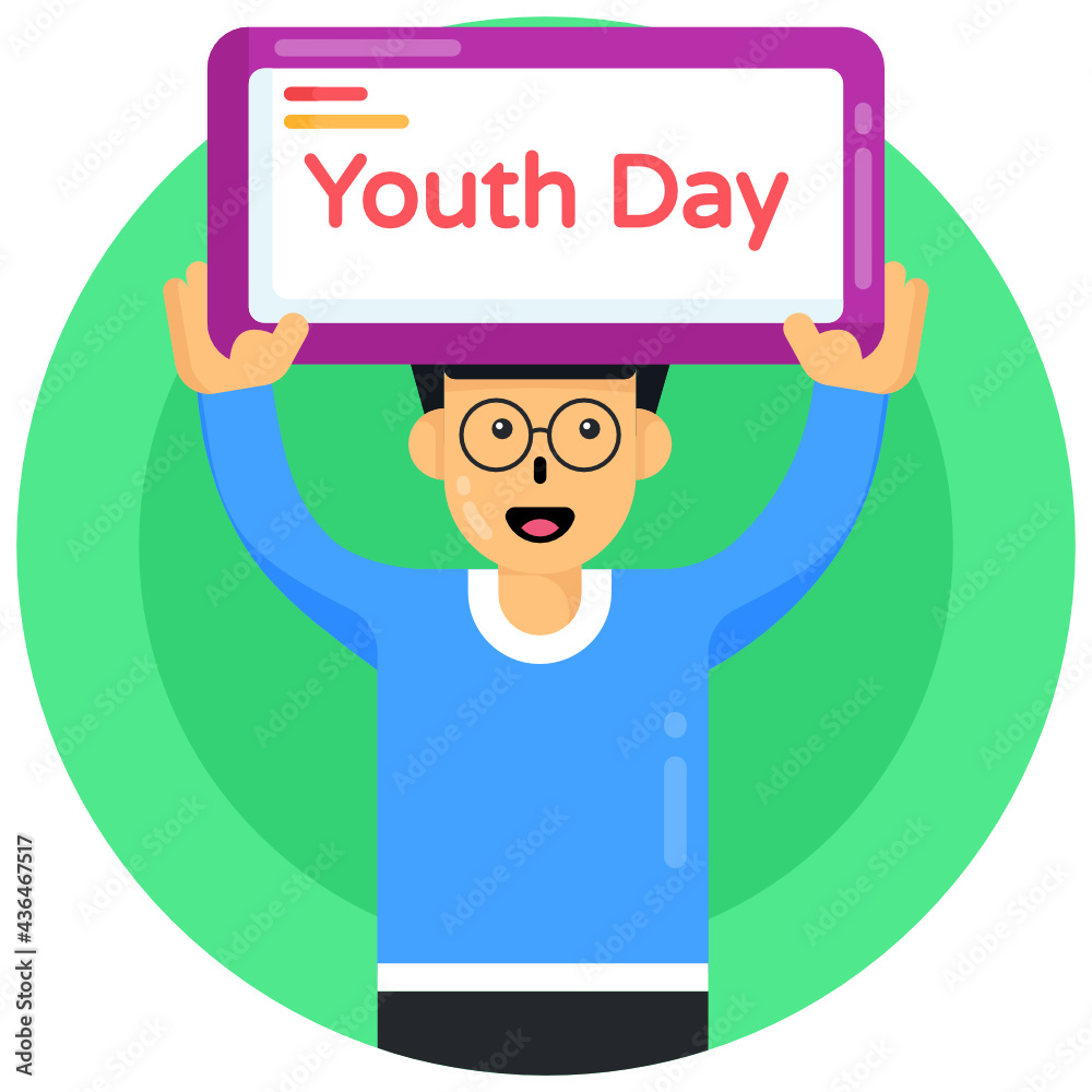 Youth Day Banner Stock Vector | Adobe Stock