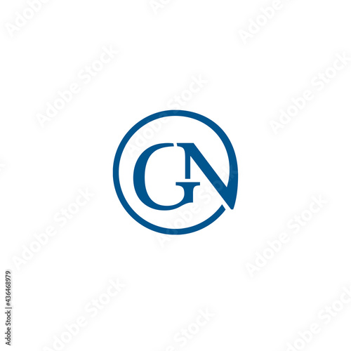 GN lettermark logo in circular format.