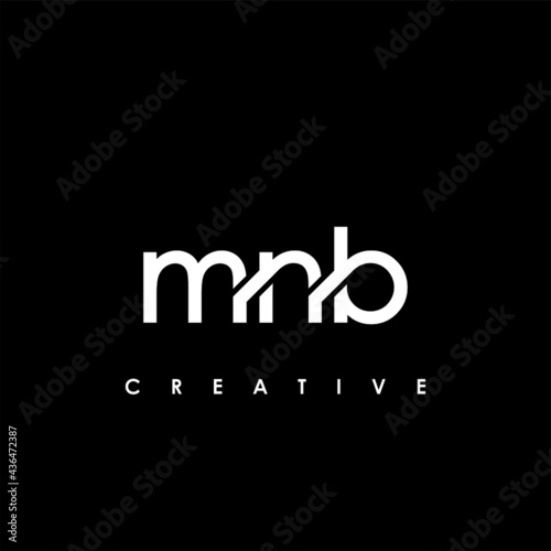 MNB Letter Initial Logo Design Template Vector Illustration