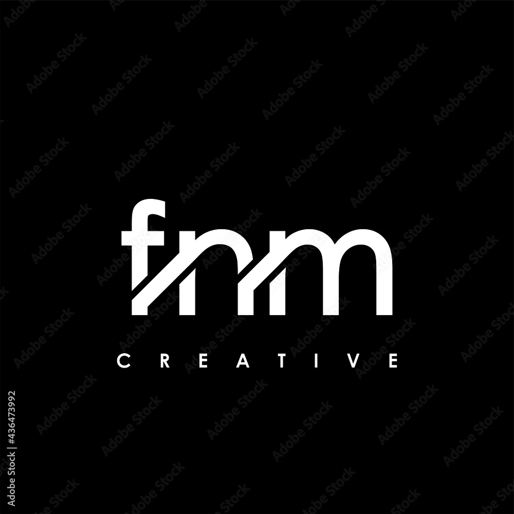 FNM Letter Initial Logo Design Template Vector Illustration