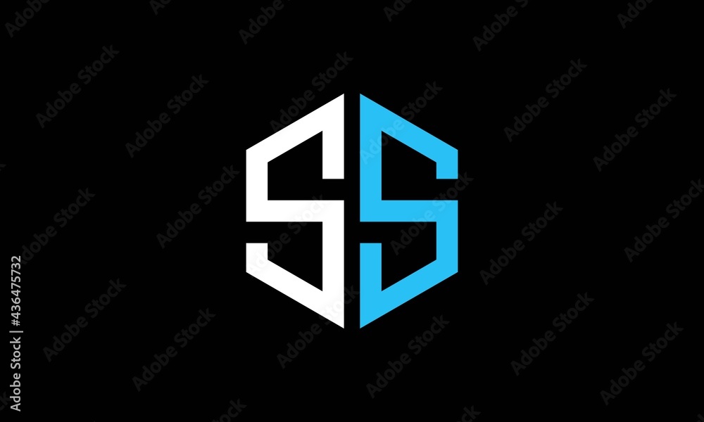 SS or S and S Abstract Letter Mark Logo Template for Business SS or S and S Abstract Letter Mark Logo Template for Business
