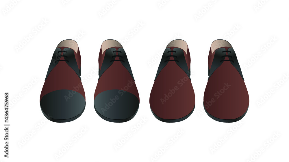 Men's classic shoes isolated on white background Men's classic shoes isolated on white background