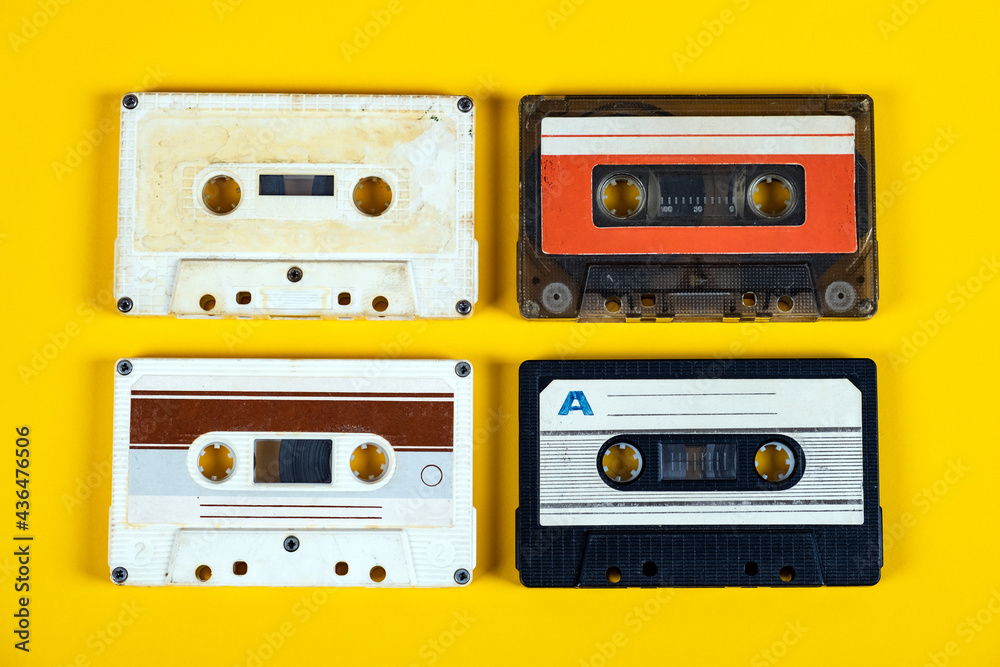 Fototapeta premium Audio Cassettes closeup