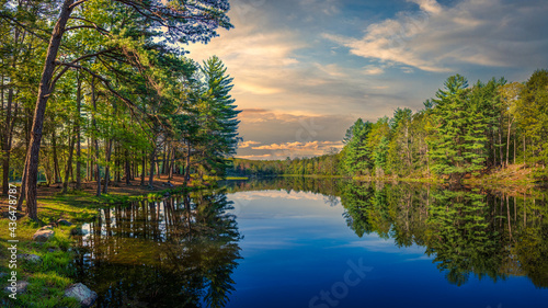 Early morning at Stony Lake in Stokes State Forest New Jersey