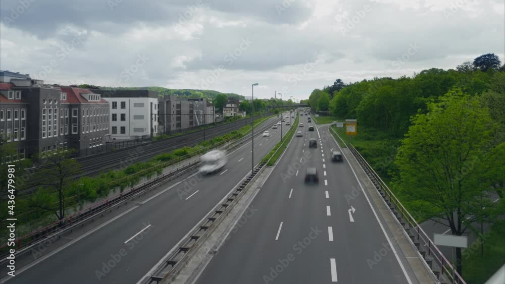 Time-lapse of a busy street Time-lapse of a busy street