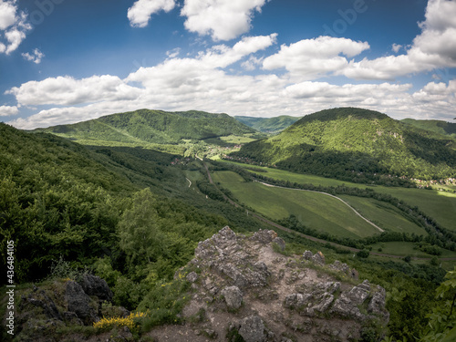 A view of the Janosikova Basta mountain in the village of Velka Lodina in Slovakia photo