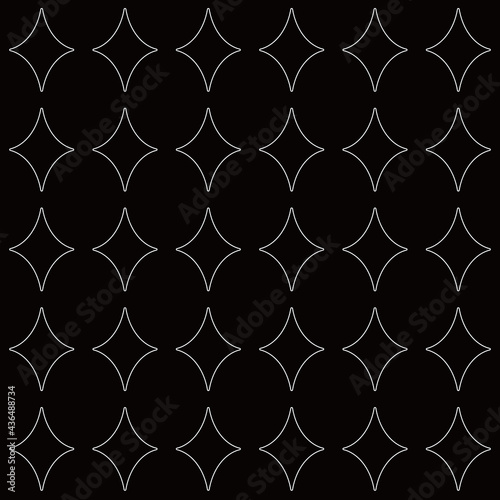 A simple diamond-shaped abstract geometric pattern. Seamless pattern of vector illustrations. Great for web banners, posters, packages, wallpapers, backgrounds.