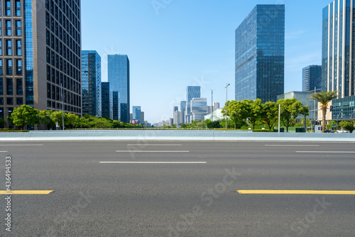 Highway and financial center office building in Ningbo, China © onlyyouqj