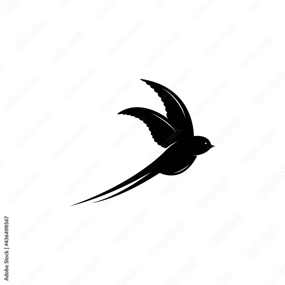Swallow logo vector template, Creative swallow logo design concepts