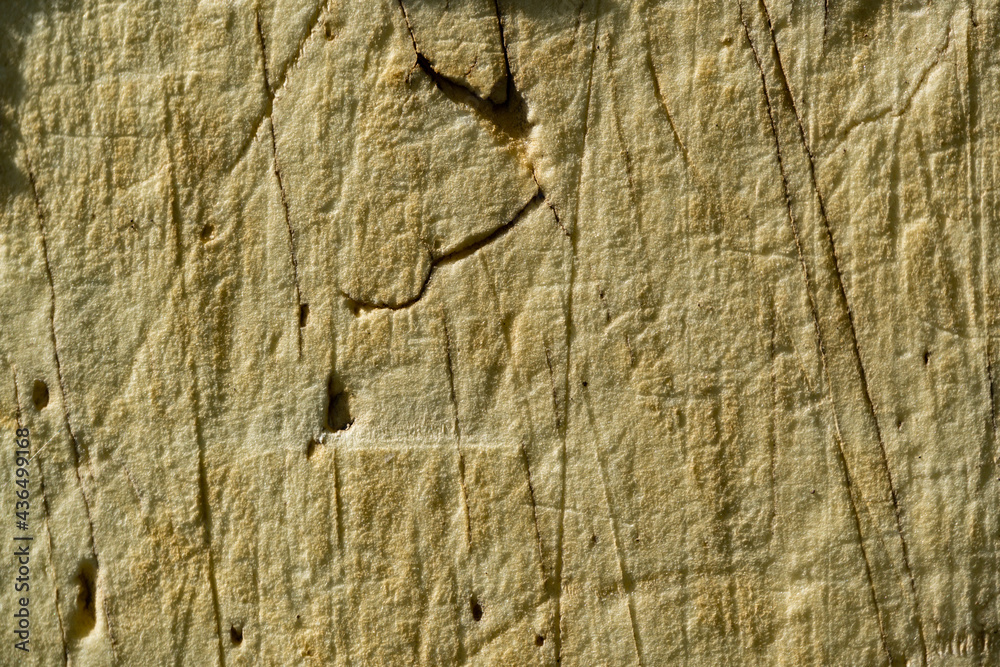 Insulation for the house, texture of foam, used with cracks, old surface heat foam Insulation for the house, texture of foam, used with cracks, old surface heat foam