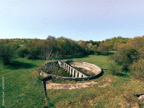 A view of the Technical Monument of the Serenyiho Cisterna on Plesivecka planina in Slovakia photo