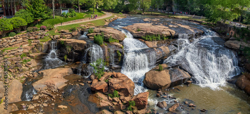 Reedy River Falls in Greenville, SC photo