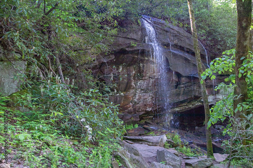 Slick Rock Falls in Transylvania County, North Carolina