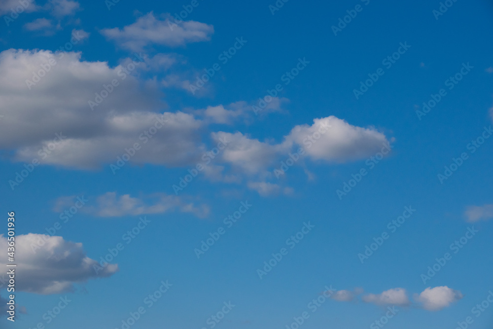 Beautiful sky with clouds, copy space, beautiful background with place for text
