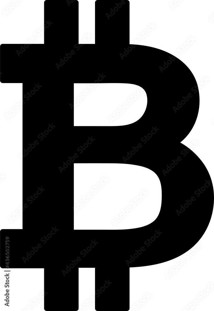 Bitcoin icon sign design Bitcoin icon sign design
