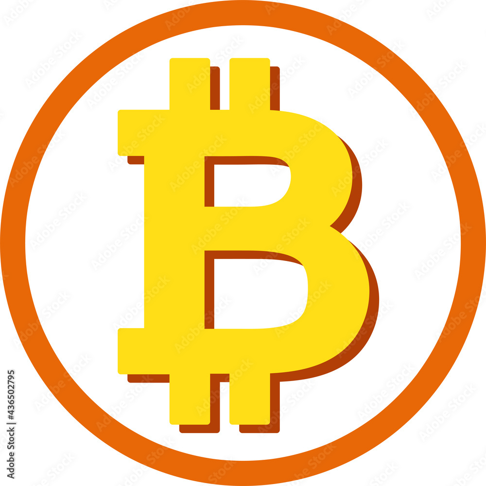 Obraz premium Bitcoin icon sign design