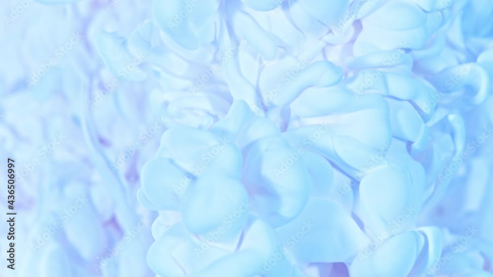 Super Slow Motion Shot of Abstract Light Blue Ink Flowing in Water at 1000fps. Super Slow Motion Shot of Abstract Light Blue Ink Flowing in Water at 1000fps.