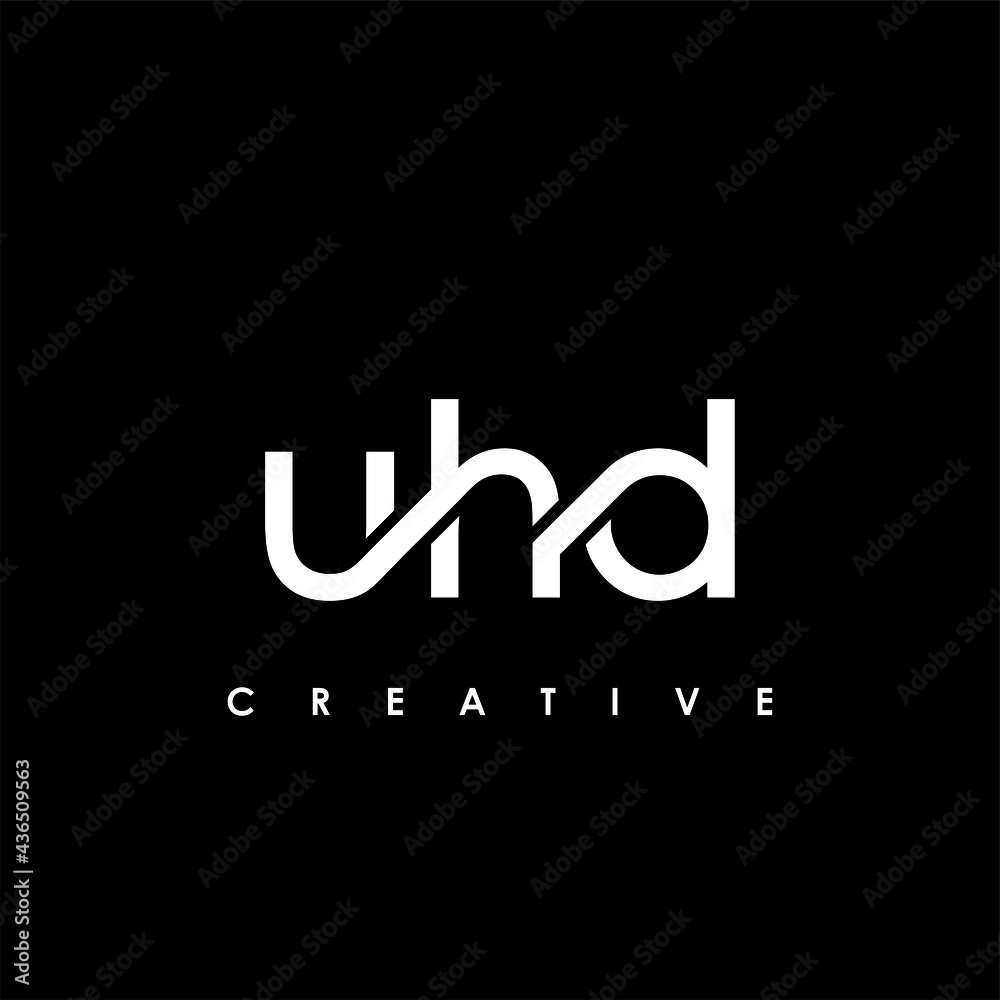 UHD Letter Initial Logo Design Template Vector Illustration