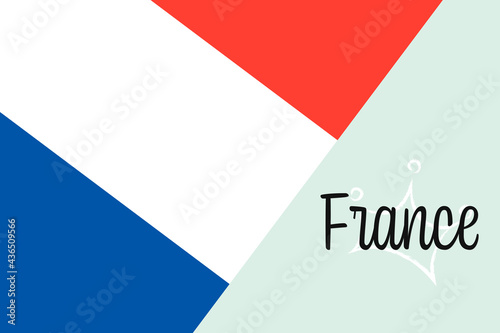 Free Download French flag, vector illustration. Bastille Day. France tricolor in original colors. - GFXLoad