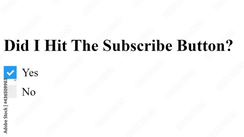 Mouse Cursor Slides Over And Clicks Checkbox For Did I Hit The Subscribe Button. Device Screen View of Cursor Clicking Check Mark For Subscribing To Vlog Blog Channel Online. Viewpoint Over The Intern Mouse Cursor Slides Over And Clicks Checkbox For Did I Hit The Subscribe Button. Device Screen View of Cursor Clicking Check Mark For Subscribing To Vlog Blog Channel Online. Viewpoint Over The Intern