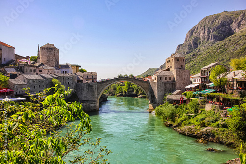 The remarkable bridge in Mostar, Bosnia and Herzegovina