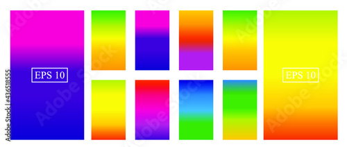 Soft color background. Soft color gradients. Modern screen vector design for mobile app. © nazhulm