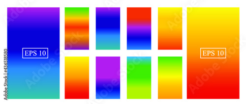 Soft color background. Soft color gradients. Modern screen vector design for mobile app.