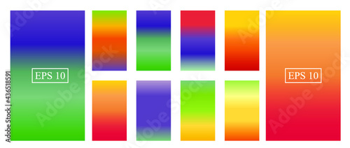Soft color background. Soft color gradients. Modern screen vector design for mobile app.