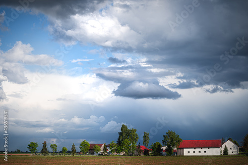 Heimat Niederbayern Landschaft mit Wolken photo