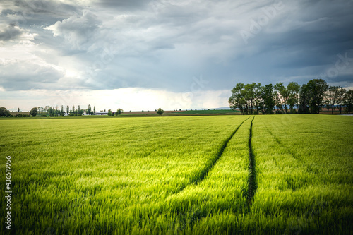 Heimat Niederbayern Landschaft mit Wolken photo