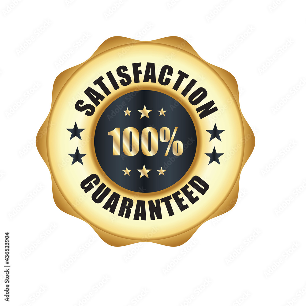 Satisfaction Guaranteed badge, trust badge design, guarantee badge, trusts badge logo Satisfaction Guaranteed badge, trust badge design, guarantee badge, trusts badge logo