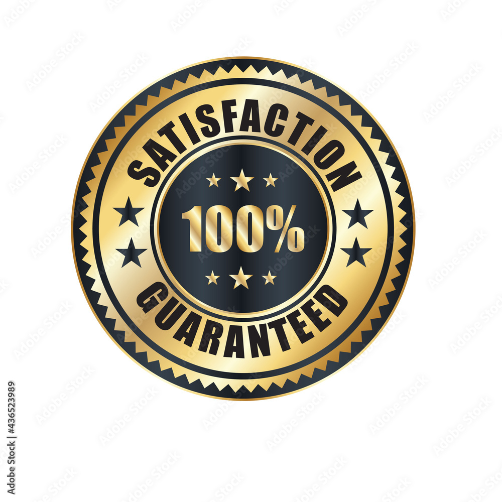 Satisfaction Guaranteed badge, trust badge design, guarantee badge, trusts badge logo Satisfaction Guaranteed badge, trust badge design, guarantee badge, trusts badge logo