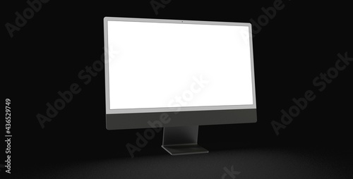 Computer display mock up wi...