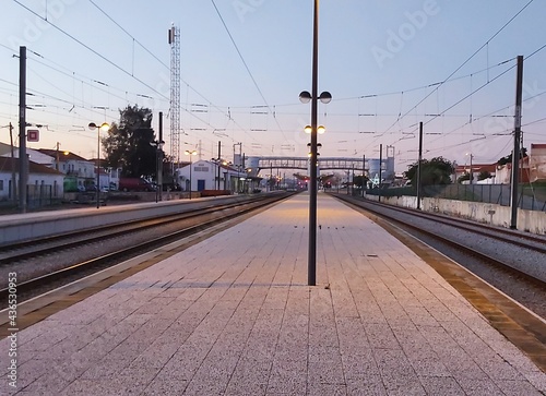 railway in the morning