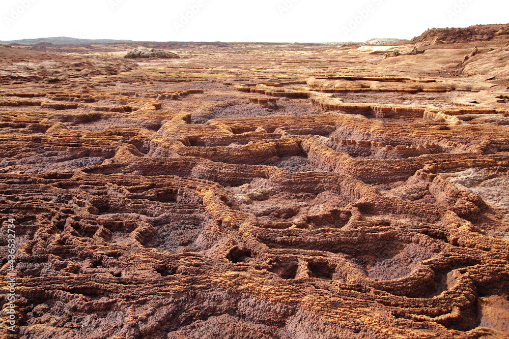Fototapeta premium Dallol in the Danakil Depression,, Ethiopia