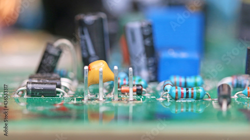 Close up of a circuit board	