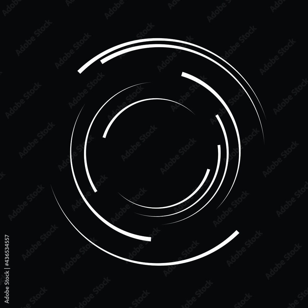 Lines in Circle Form . Spiral Vector Illustration .Technology round Logo . Design element . Abstract Geometric shape . Striped border frame for image Lines in Circle Form . Spiral Vector Illustration .Technology round Logo . Design element . Abstract Geometric shape . Striped border frame for image