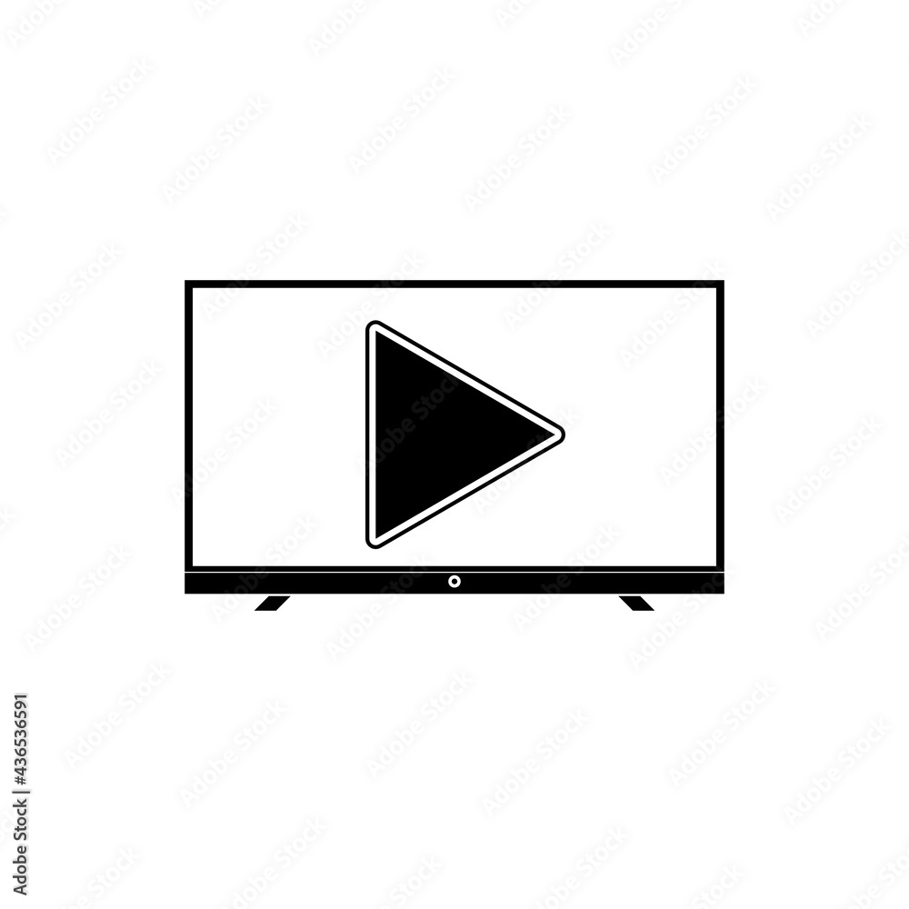 Cinema TV icon isolated on white background Cinema TV icon isolated on white background