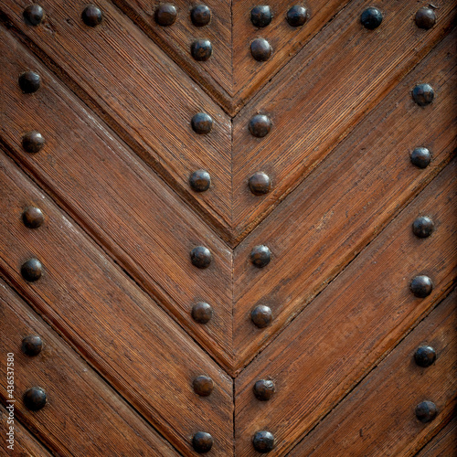 Detail of an old wooden door for use as a background
