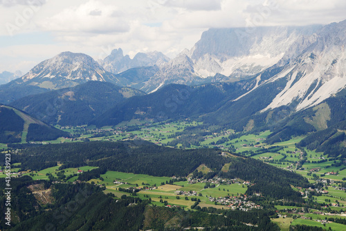 Dachstein mountain massive in Styria, Austria