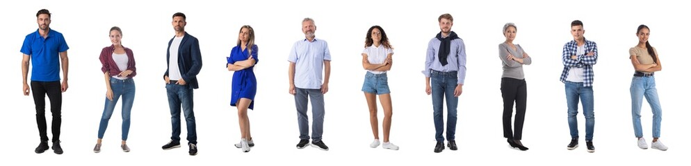 Full length portrait of people