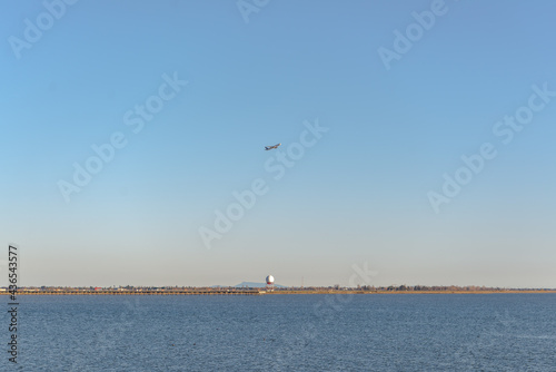 air plane taking off at Richmond airport Vancouver area BC