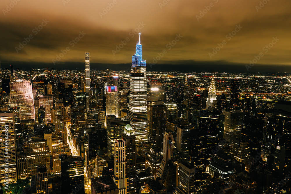new york city at night, manhattan skyline, city at night, city lights, nightscape, nyc
