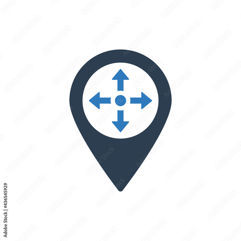 Location Map Pin Icon Direction Sign Symbol Location Map Pin Icon Direction Sign Symbol