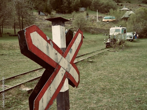cross on the fence at the Museum of Architecture and Life 