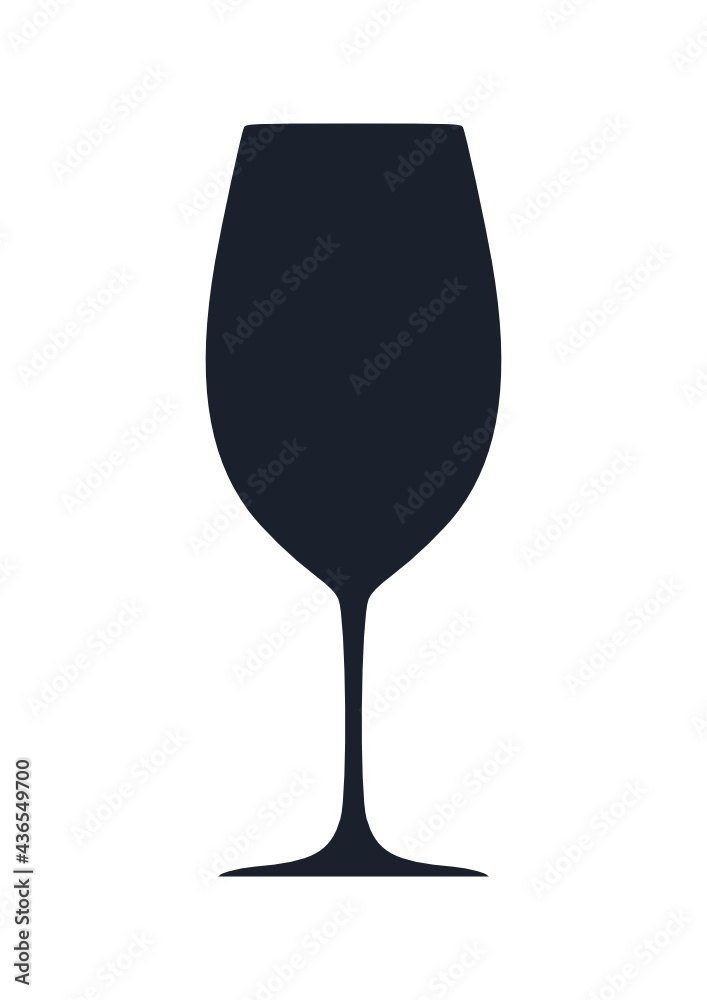 Wine glass icon. (Wine glass vector silhouette) Wine glass icon. (Wine glass vector silhouette)