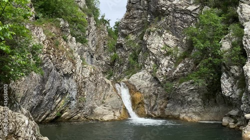 Waterfall Sini vir Medven village Bulgaria photo