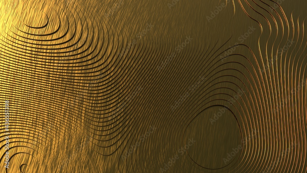 geometric shapes of complex shape golden material geometric shapes of complex shape golden material