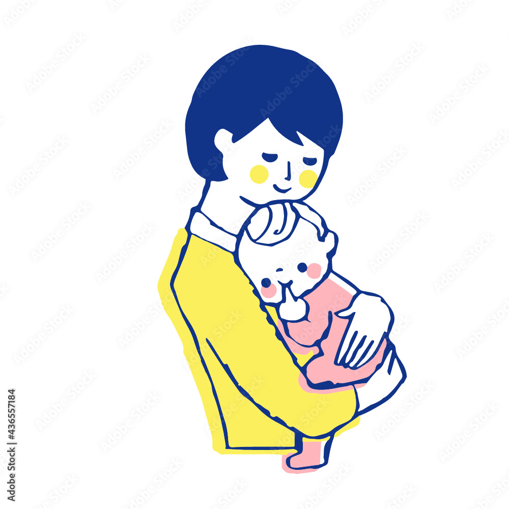 ちゃんを抱っこするママ ちゃんを抱っこするママ
