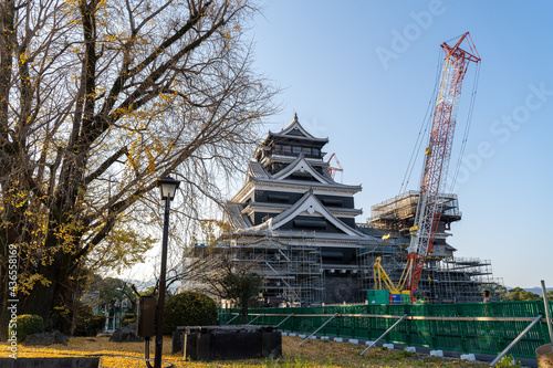復旧・復元工事中の熊本城（2019年12月撮影） © jikoman